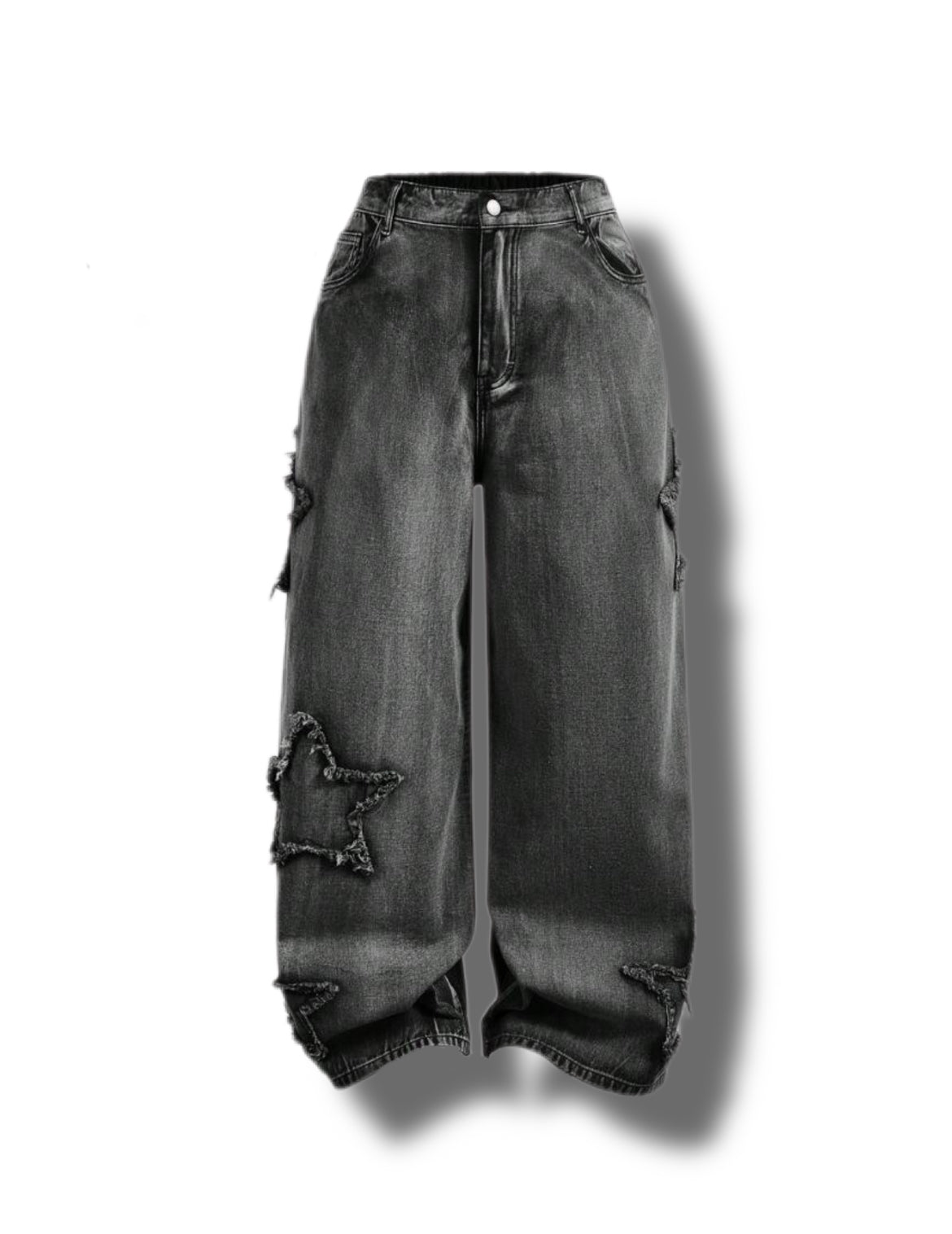 Deparkour - Girls Black High Waste Baggy Jean