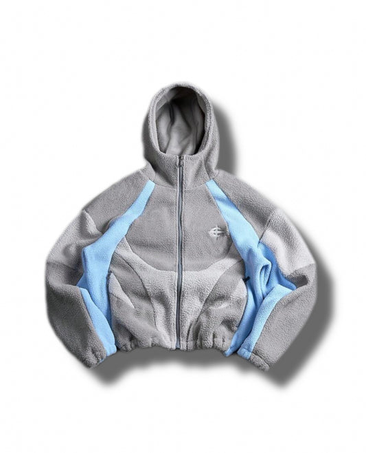 DEPARKOUR - Patchwork Zip Up Hoddie